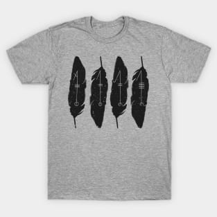 Svefnthorn rune feather design T-Shirt